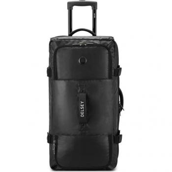 Delsey Raspail 73 cm Travel Trolley Bag - Medium-Large Size, Soft-Sided, Black