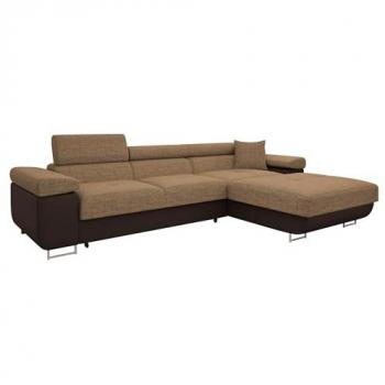 Sofá rinconero Comfivo S102, Función de descanso, Caja de ropa de cama, 280x170x70cm
