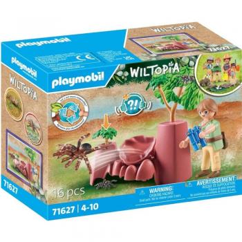 Playmobil Wiltopia - Rocas con Arañas, incluye una tarántula y dos arañas pequeñas, fabricado con más del 80% de materiales reciclados y de origen biológico, juguetes para niños a partir de 4 años
