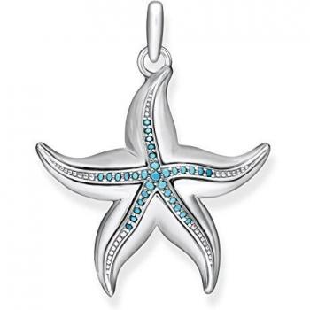 Thomas Sabo - Colgante de Mujer Estrella de Mar Glam & Soul, Plata de Ley 925, Plateado