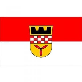 Wetter Ruhr | Beschreibung der Flagge Die Flagge der Stadt Wetter Ruhr entspricht unter Hinzufügung des Stadtwappens den Stadtfarben rot-weiß Bandera 20x30cm para Diplomat-Flags Bandera