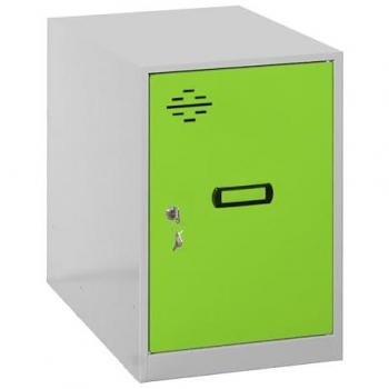 Taquilla Metálica Simonlocker Mini 475x300x500 mm Gris/Verde Montada