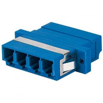 Intellinet 760577 Adaptador de Fibra óptica LC/LC Azul - Adaptadores de Fibra óptica