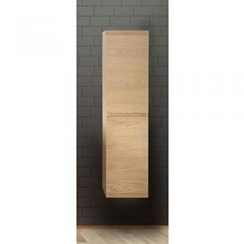 Columna de baño suspendida 165 cm en roble ENIO cerrada