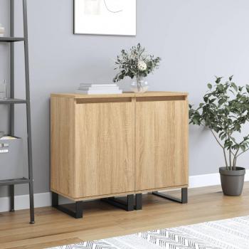 Aparadores 2 uds madera de ingeniería 40x35x70 cm, Mueble de Almacenaje de Salón, Armarios con Puertas, Cajón de Madera, Buffet para salón Moderno, Armario Auxiliar,