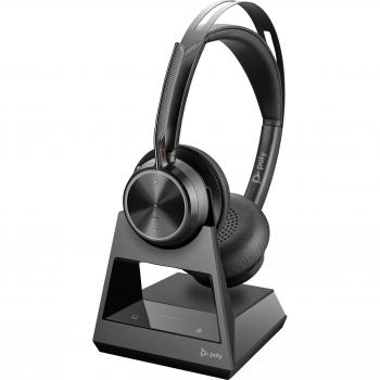 Auricular inalámbrico diadema POLY Voyager Focus 2 con USB-A y Bluetooth