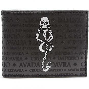 Cartera de Warner Bros Harry Potter Voldemort Dark Mark Snake Negro
