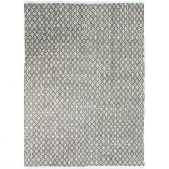 Alfombra TERRA COTTON CROISILLONS 100% algodón blanco arena 190 x 290 cm