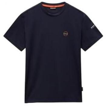 Napapijri Men's Short Sleeve S-Badge T-Shirt - Blue Marine - XL