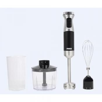 Batidora de Mano Inmersión 1000W Princess Acero Inoxidable y Transparente