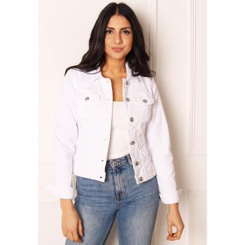Chaqueta Vaquera Clásica Wonder Blanca para Mujer - M
