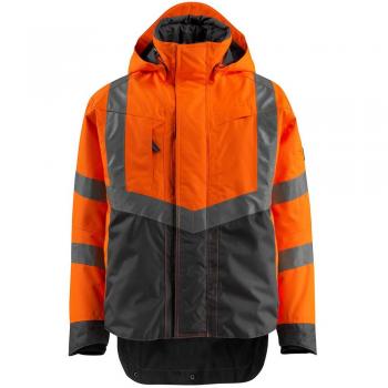 Chaqueta Exterior Harlow de Alta Visibilidad Naranja/Gris Oscuro - Talla L