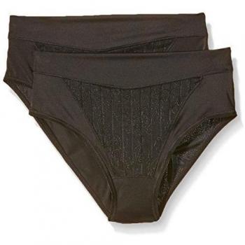 Selene Maril, Braguitas Para Mujer, Negro, ES 48, Pack de 2