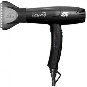Secador de pelo Parlux Elysium Negro - 2300 Watts, Tecnología de Ionización de Aire, Enchufe Europeo 220V