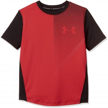 Under Armour Raid SS Tee Camiseta Manga Corta, Niños, Rojo