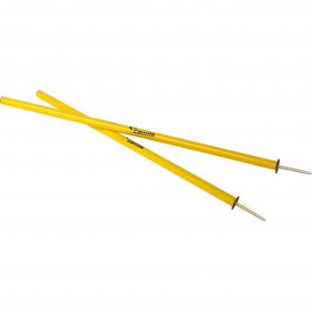 Cawila Slalom (con punta de metal, 1,60 m longitud, varios colores, color amarillo, tamaño 1,60 Meter