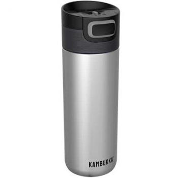Botella Termo Kambukka Etna Grip 500ml Silver - Acero Inoxidable - Antigoteo - Antiderrame