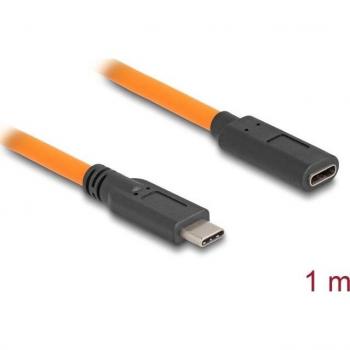 Cable USB 3.0 Type-C macho a hembra para fotografía tethered, 1 m, color naranja