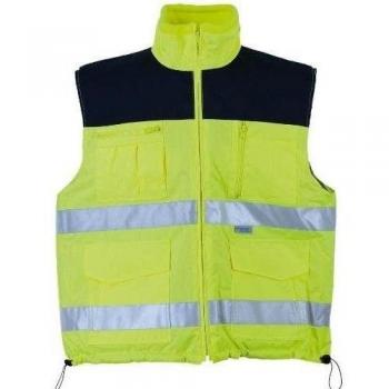 Terratrend Job 0344 A-5 X L-9000 tamaño 5 X -LARGE chaleco de trabajo - amarillo