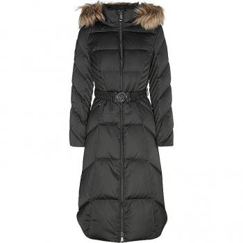 Guess Women's Black Hooded Down Puffer Coat, Size XS