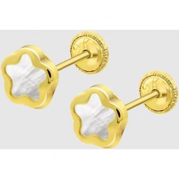 Pendientes de niña LG00032/6 Basics de oro 9K con motivo flor.