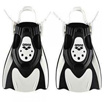 ARENA Powerfin fit para esnórquel, Adultos Unisex, White-Black, M