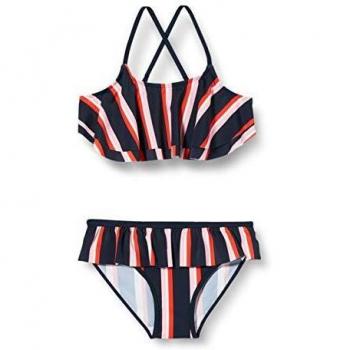 NAME IT Nkfzinita Bikini Juego, Dark Sapphire, 122-128 para Niñas