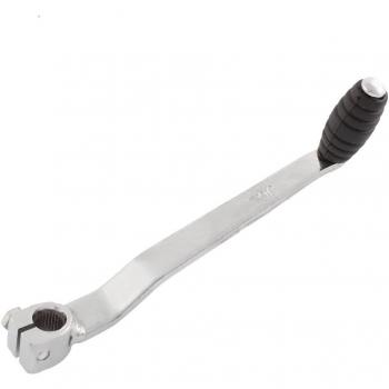 sourcing mapara GN125 Moto Palanca del Pedal de Arranque Aluminio Color Plata