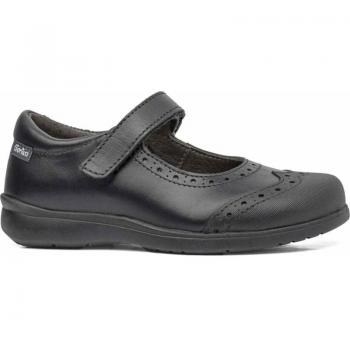 Gorila 30204 TWISTER Negro - Zapatos de Niña, color negro, diseño moderno, suela antideslizante, material sintético, cierre con velcro