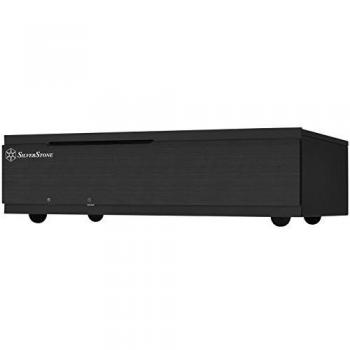 Silverstone SST-ML06B-E - Carcasa de Ordenador silenciosa Milo Slim HTPC Mini-ITX, Negro