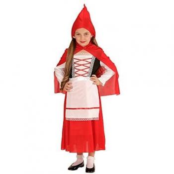 WIDMANN 72996 ? Disfraz para niños mäntelchen, vestido enagua, delantal y capa con capucha, color rojo, tamaño 128 , color/modelo surtido
