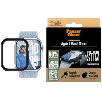Protector de Pantalla PanzerGlass Snappie Full Body Slim Negro para Apple Watch Series 10 - 46mm