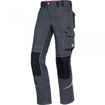 Pantalón de trabajo BP® Komfort 1803 con reflejos y bolsillos para rodillas, Talla 54, gris oscuro/negro