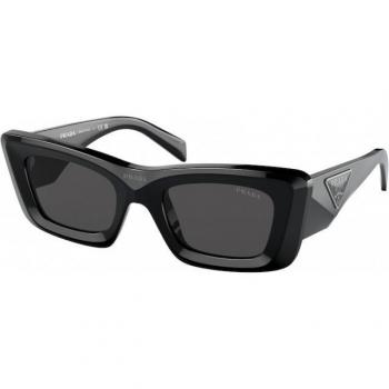 Prada PR 13ZS 1AB5S0 Women's Cat Eye Sunglasses Black Size 50