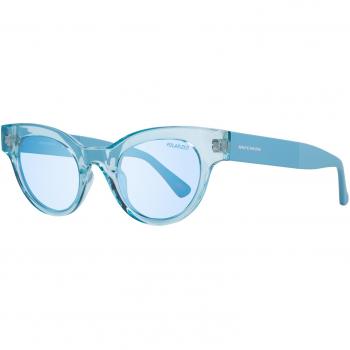 SKECHERS SE6100 Gafas de Sol para Mujer, Shiny Blue, Ø 49 mm