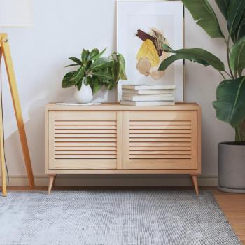 Puertas tipo persiana 2 uds madera maciza de pino 39,5x49,4cm