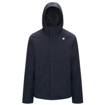 K-Way Men's Blue Waterproof Rain Jacket - Size S, City-Ready Style