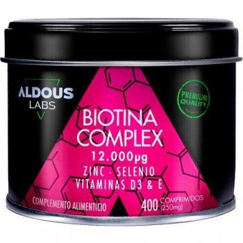 Biotina 12000 mcg | 400 Comprimidos de 250 mg | Biotin, Zinc, Selenio, Vitamina D3 y Vitamina E | Biotina para el Cabello, Piel y Uñas | Crece Pelo - Vitaminas Pelo y Uñas | Fabricada en España