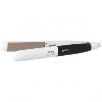 Plancha de Pelo Solac PP7262 Expert 230ºC con Función Iónica y Tecnología Cerámica Argan, 55W