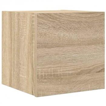 Mueble TV multimedia suspendido roble Sonoma 30,5 x 30 x 30 cm