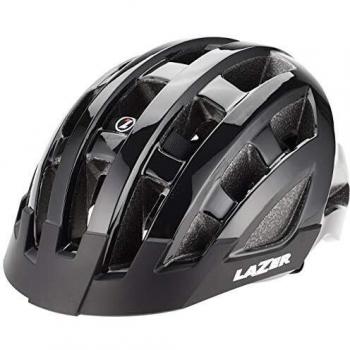 Casco Unisex Lazer Compact en Negro, Talla Única para Adultos