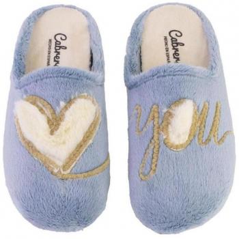 CABRERA 3144 Zapatillas de casa de mujer azul 623