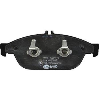 Juego de pastillas de freno HELLA para Mercedes E-Klasse, preparado para indicador de desgaste, incluye cuatro pastillas, referencia 8DB 355 020-681