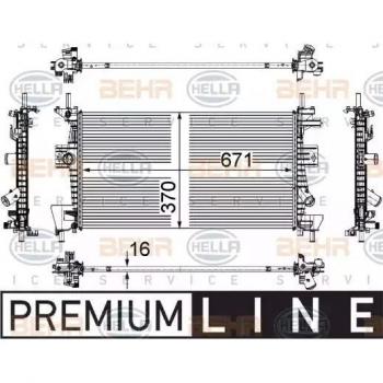 Radiador de refrigeración del motor MAHLE ORIGINAL PREMIUM LINE CR 1727 000P