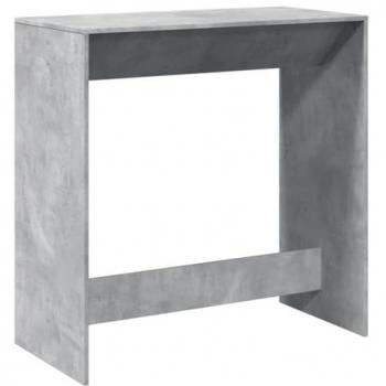 Mesa alta de bar de madera ingeniería gris hormigón 102x50x103,5cm