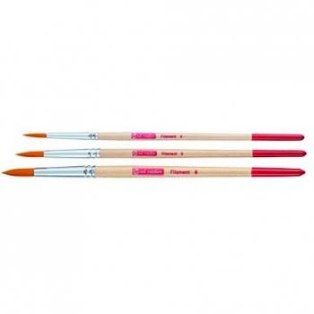Set de 3 Pinceles Artcreation con Mango Corto para Acuarela y Tempera