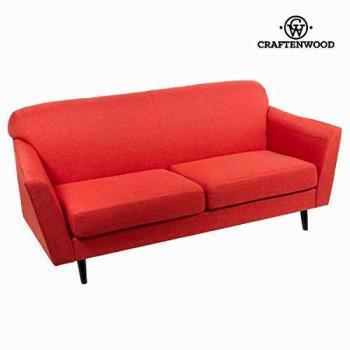 Divanetto 3 posti abbey rosso - Love Sixty Collezione by Craften Wood
