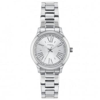 Reloj de mujer Breil Abby esfera plata movimiento Silver Solo - 3 cuarzos Lanche y pulsera de acero plateado EW0652