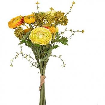 Ramo Artificial de Flores Decorativas Naranja 20 x 20 x 50 cm