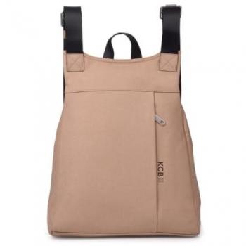 Mochila Antirrobo KCB Strong | Diseño Compacto y Seguro | Estilo Moderno y Elegante | Ideal para Transporte Público y Uso Diario | Asas Ajustables | 100% Vegana | Color Taupe Claro